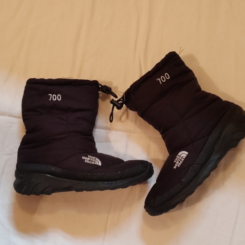 The North Face black rain Boots size 8